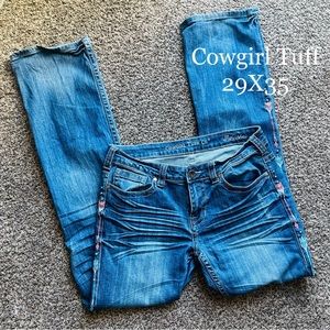 Cowgirl Tuff Rusty Arrow jeans 29X35